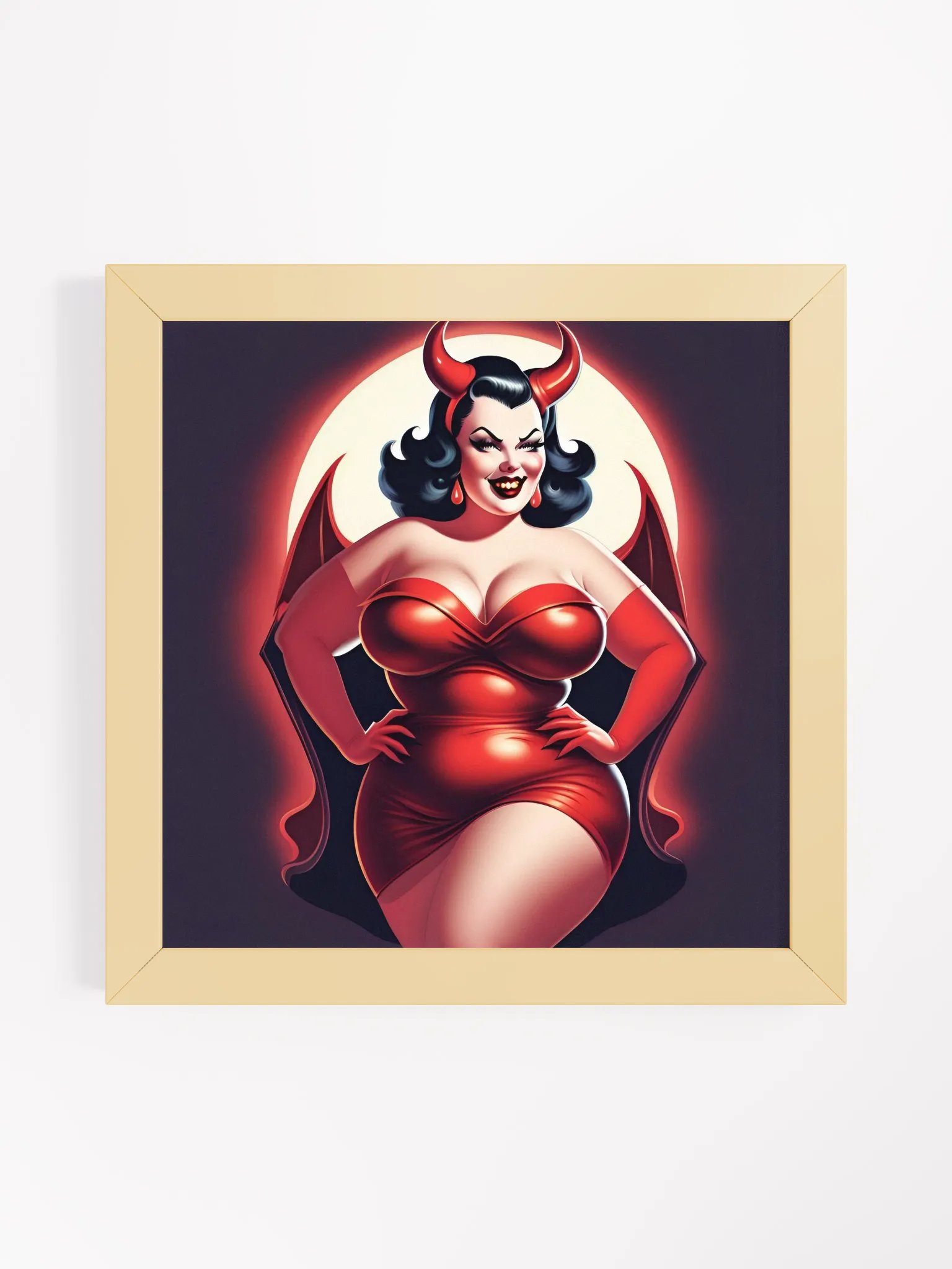 Sultry Devilish Temptation Framed Poster product image (3)