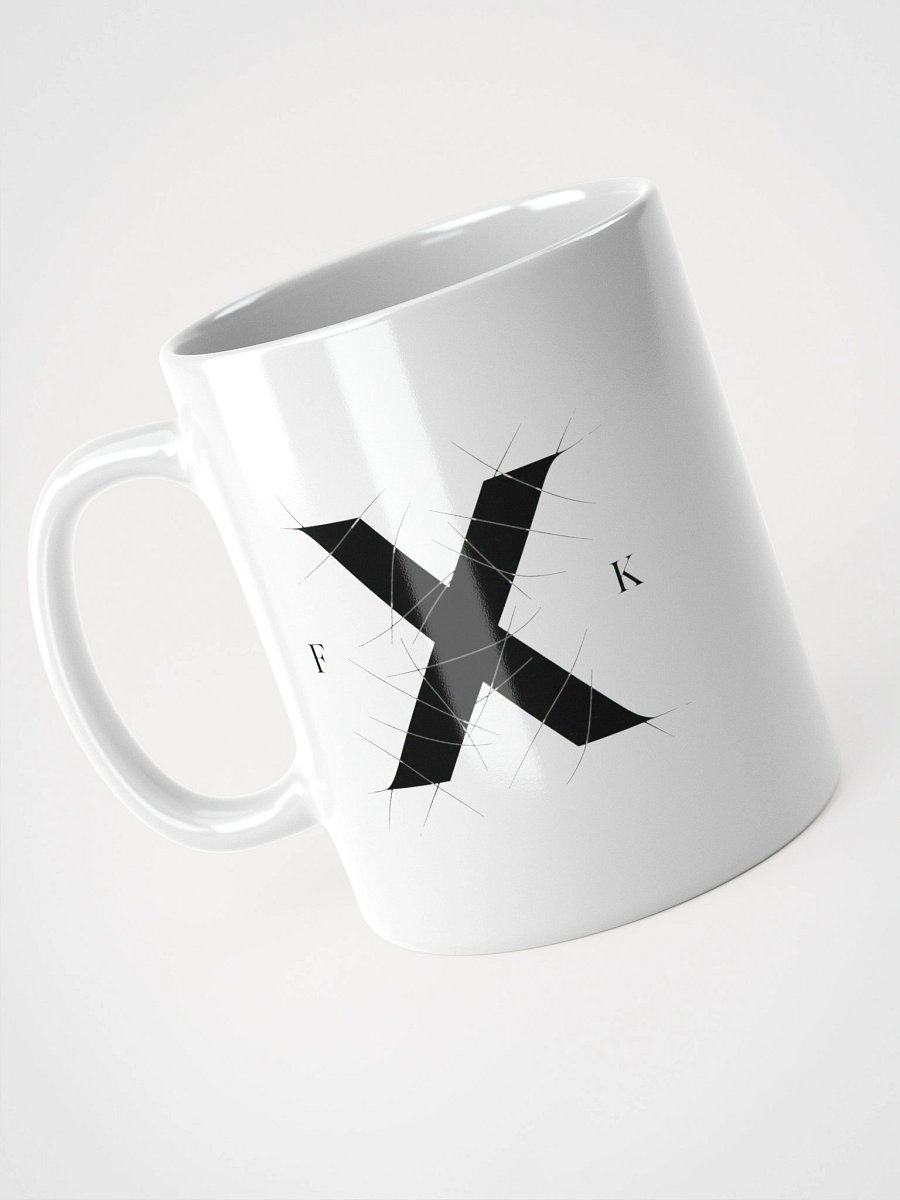 Fetish X Killer F.X.K. Stitch X & Eye Logo White Mug product image (7)