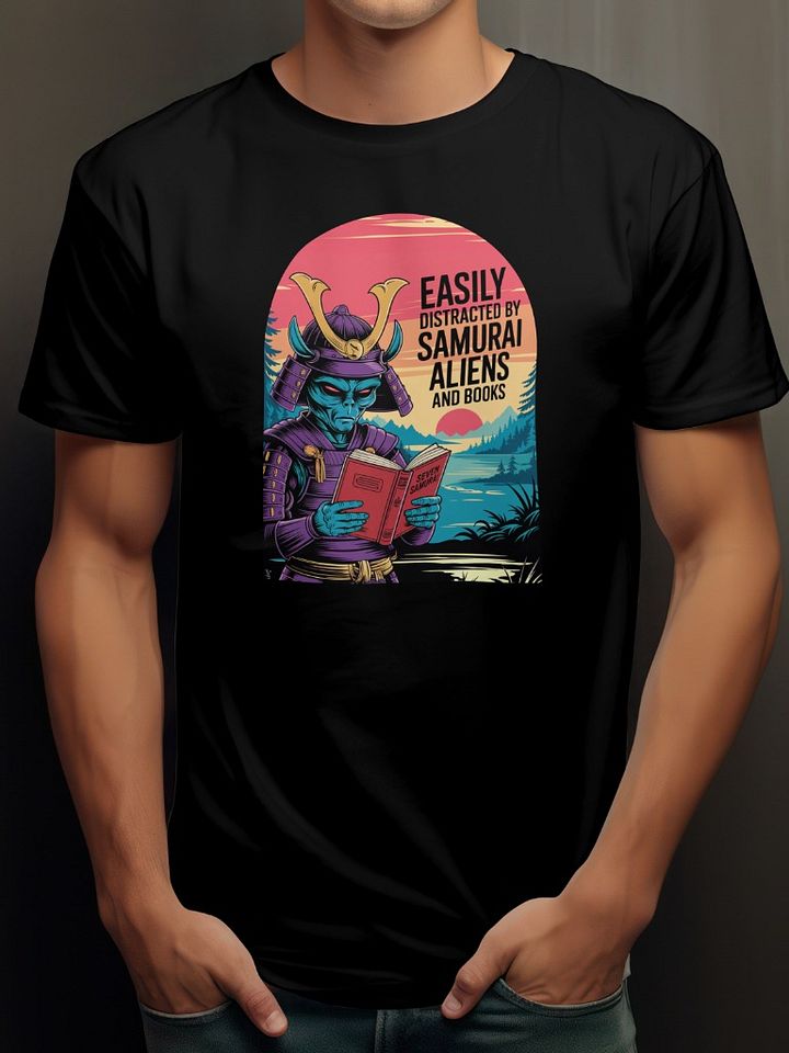 Easily Distracted by Samurai Aliens and Books - Comic Art product image (1)