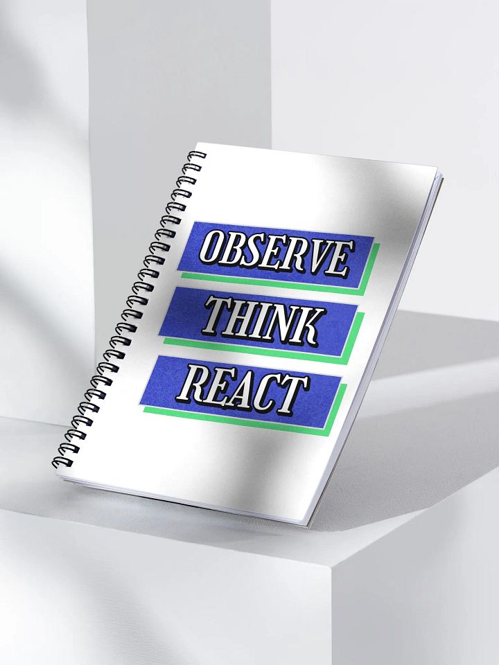 Observe Think React Inspirational Spiral Notebook product image (1)