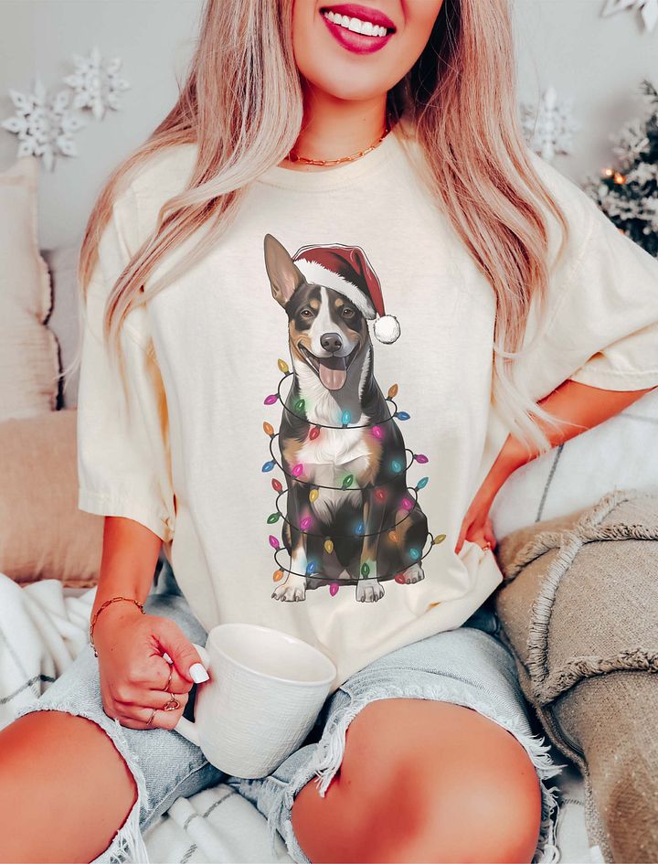 Funny Basenji(Tricolor) Christmas T-Shirt for Basenji Paw-rents product image (16)