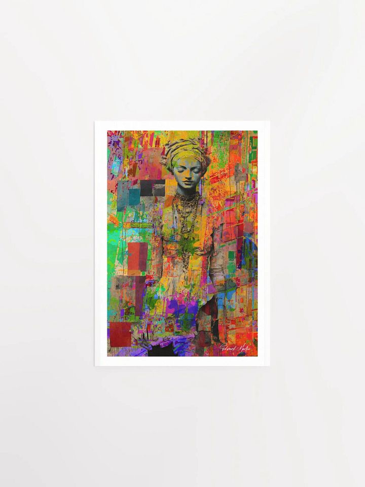 'Sasha' by Edward Martin-Turbaned Muse: Abstract Art Poster product image (2)