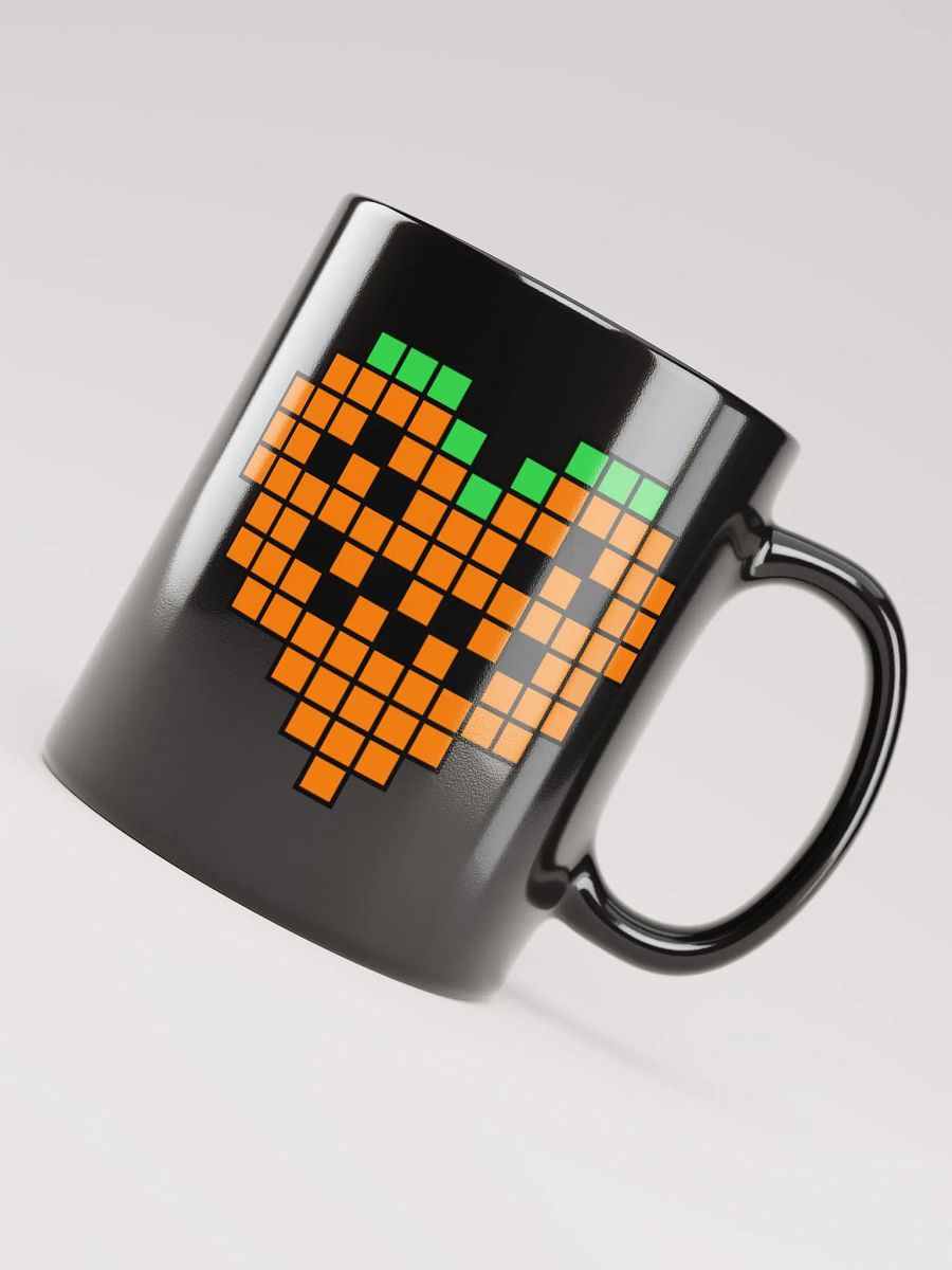 Pumpkin Heart Black Glossy Mug product image (4)