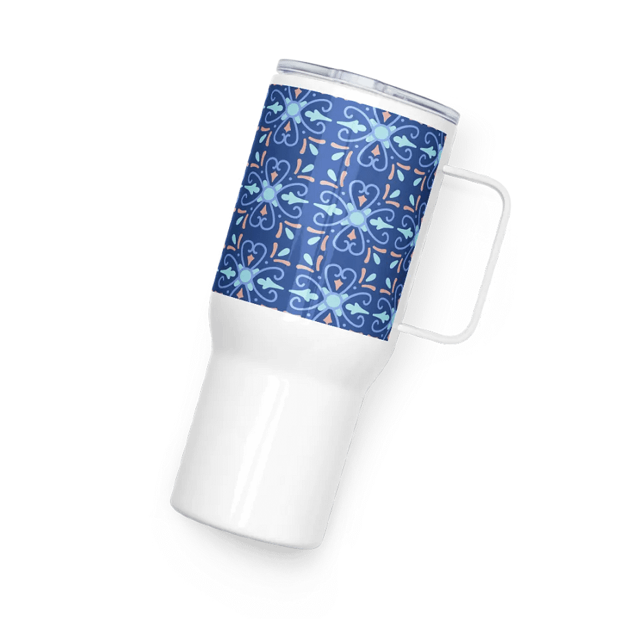 Blue Floral 25oz Travel Mug product image (8)