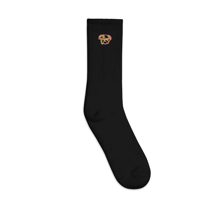 Pug Life Embroidered Crew Socks product image (2)