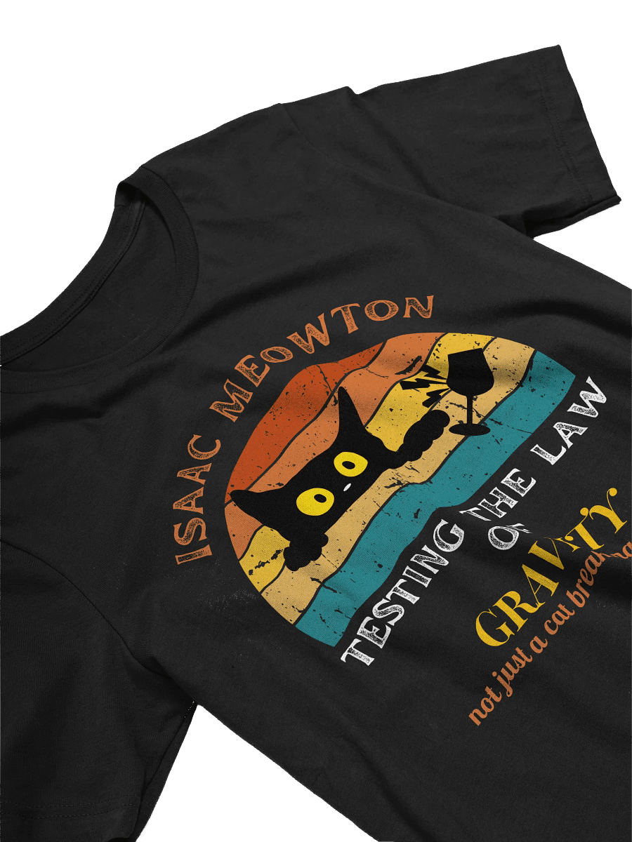 Isaac Meowton Cat Lover T-Shirt product image (3)