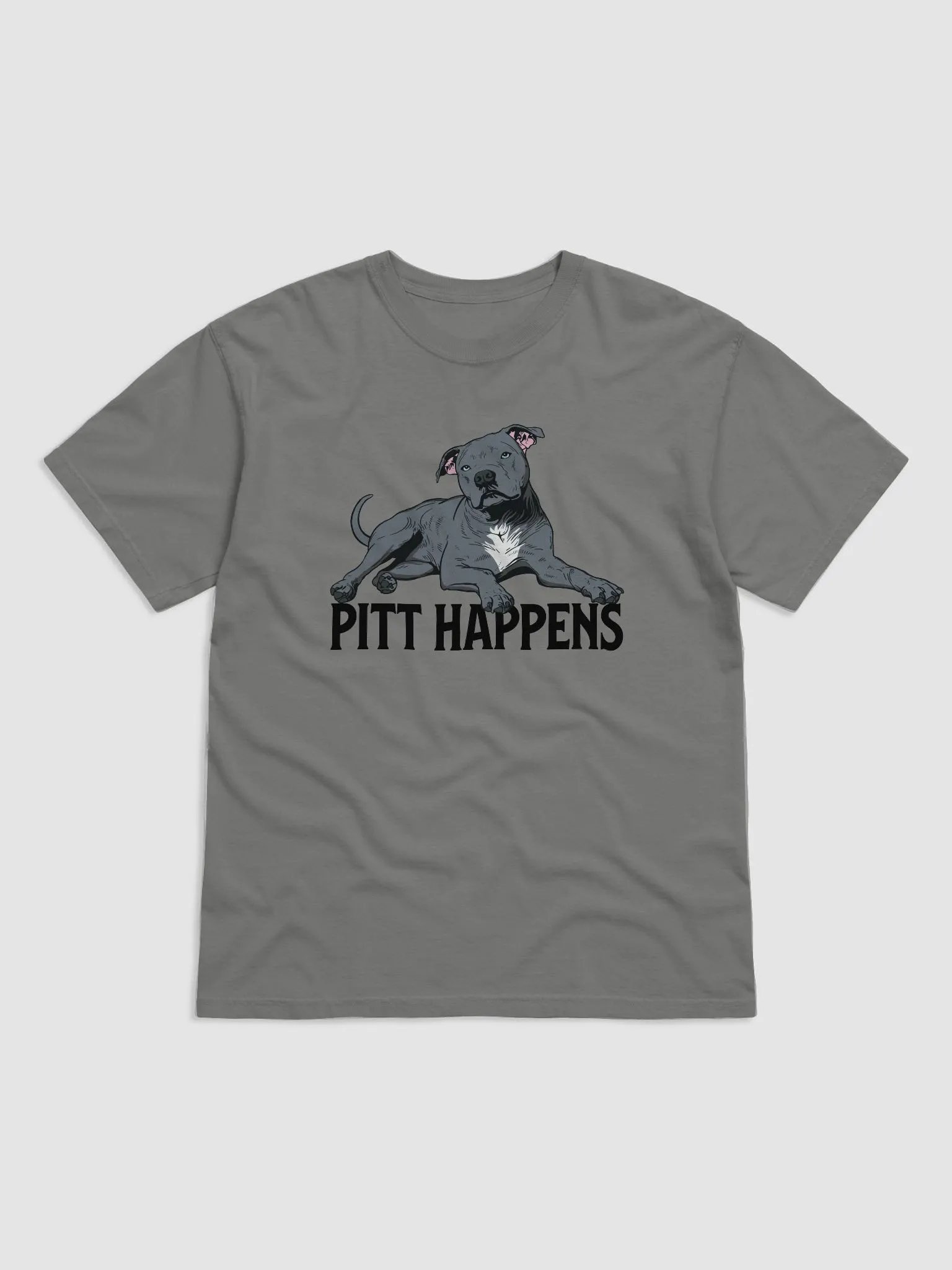 Pitt Happens T-Shirt of a Pitbull Terrier | Funny T-Shirt for Pitbull, Bully, and Staffordshire Terrier Paw-rents product image (23)