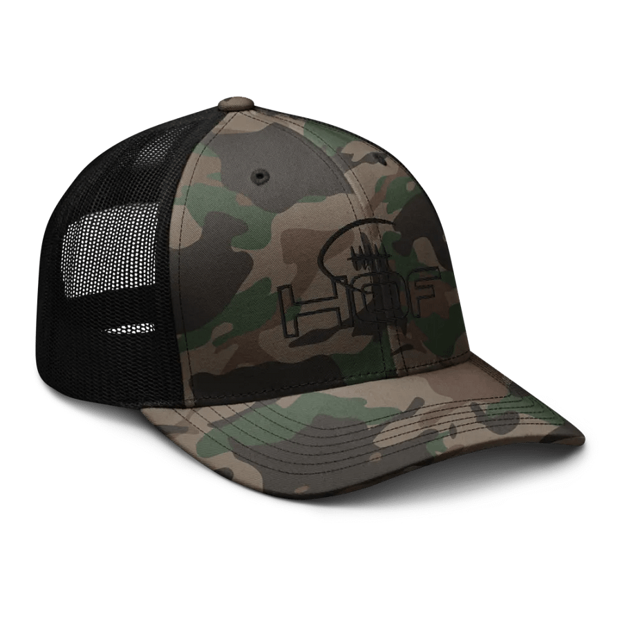 HOF College Football Logo Stealth Camo Trucker Cap product image (8)
