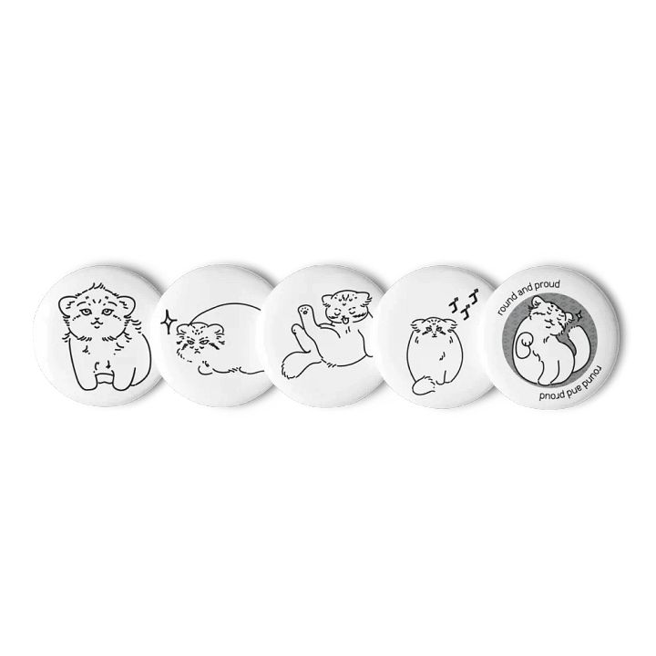 Pride Manul Pin Set - Unlabeled product image (2)