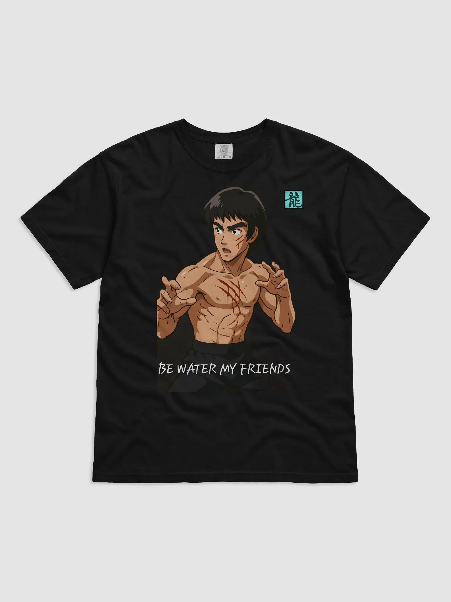 Be Water My Friends Black T-Shirt product image (11)