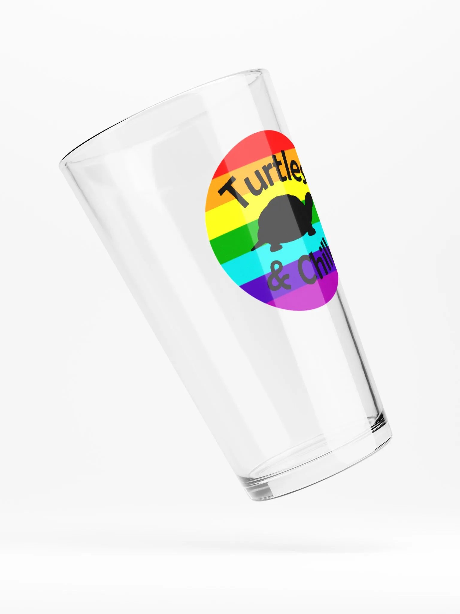Turtle Pride Pint Glass product image (4)