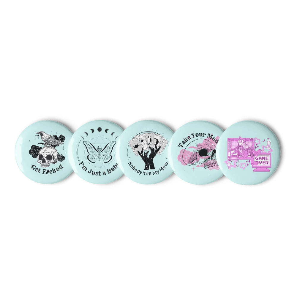 Pin Set of 5 (Blue Background) product image (4)