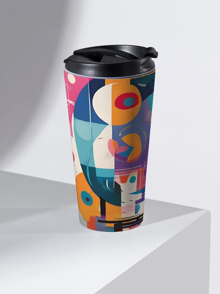 kadinsky inspired Stainless Steel Travel Mug gift for Arty moms dads friends and family product image (2)