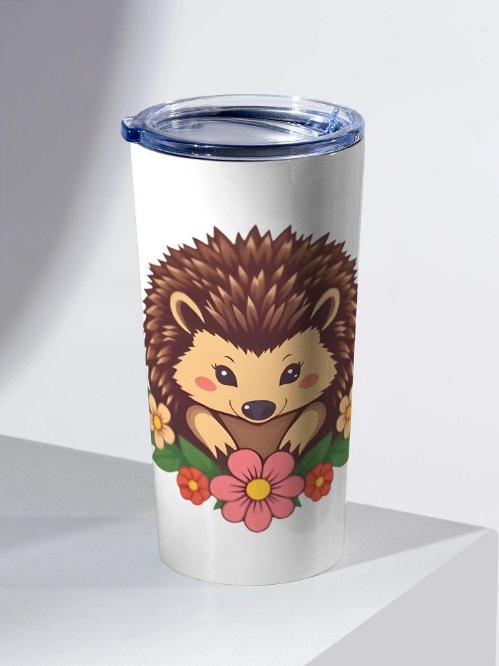 Floral Hedgehog 20oz Stainless Steel Tumbler product image (2)