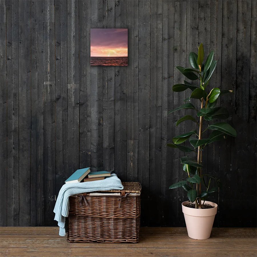 Ocean Lightning Canvas product image (3)