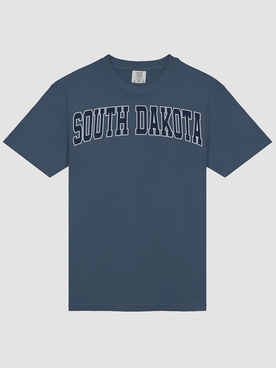 South Dakota Vintage Varsity Unisex Garment-Dyed T-shirt product image (4)