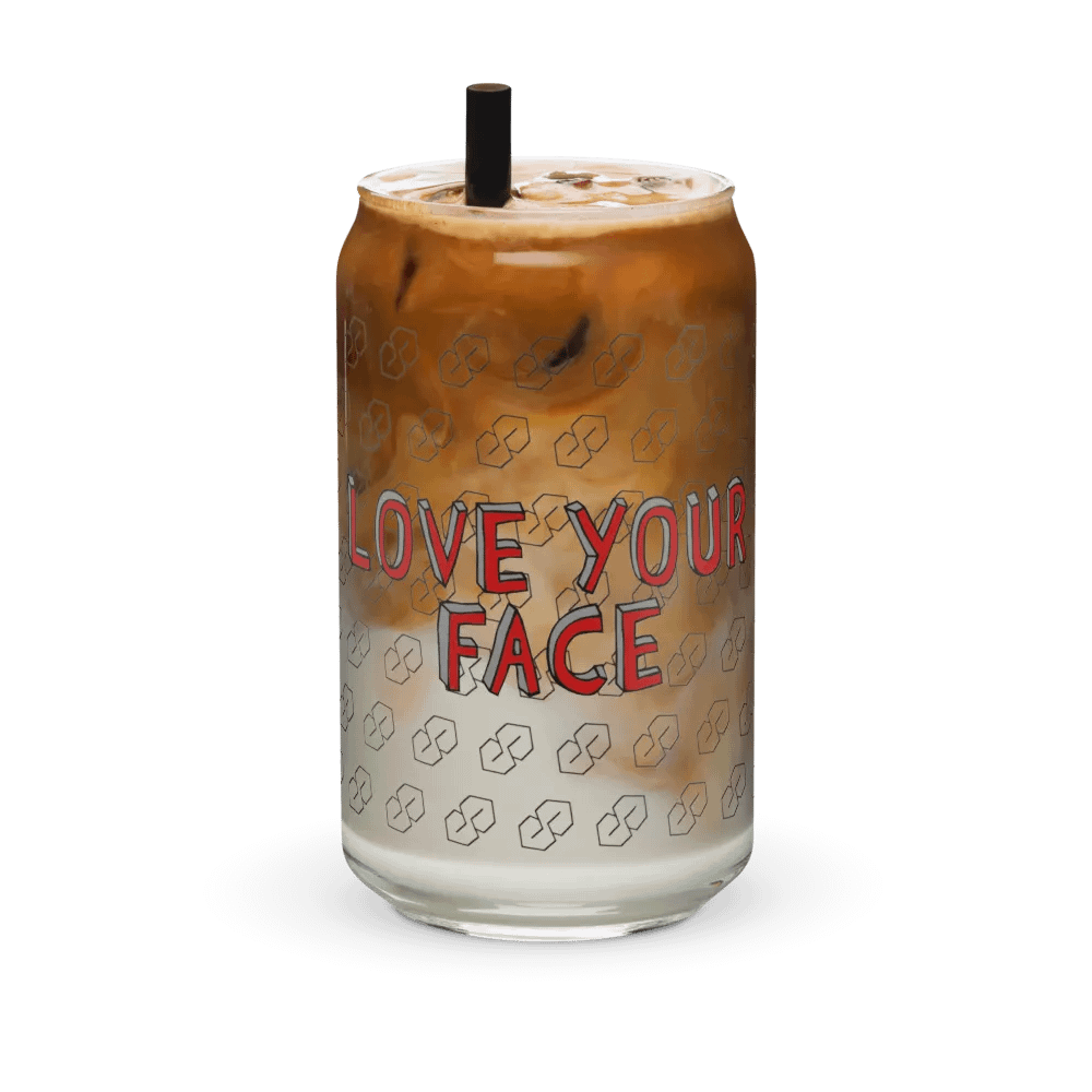 Love Your Face Can-Shaped Glass product image (36)