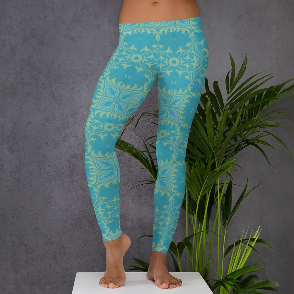 Turq Lime All-Over Print Leggings product image (6)