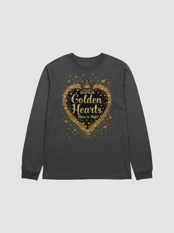 Black History Month Golden Hearts Shine in StyleLong Sleeve Tee product image (10)