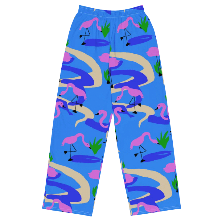 Flamingos Pattern Wideleg Pants product image (2)
