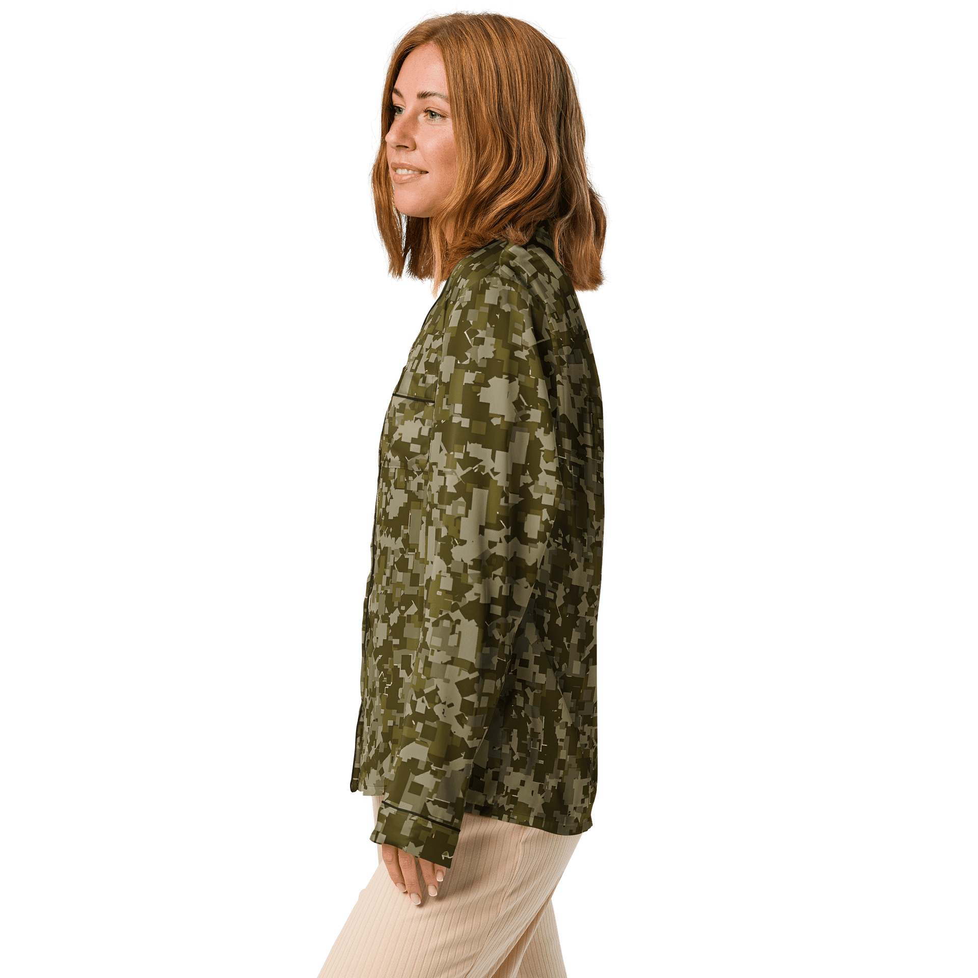 Pixelated Camo Dream Women's Pajama Top product image (4)