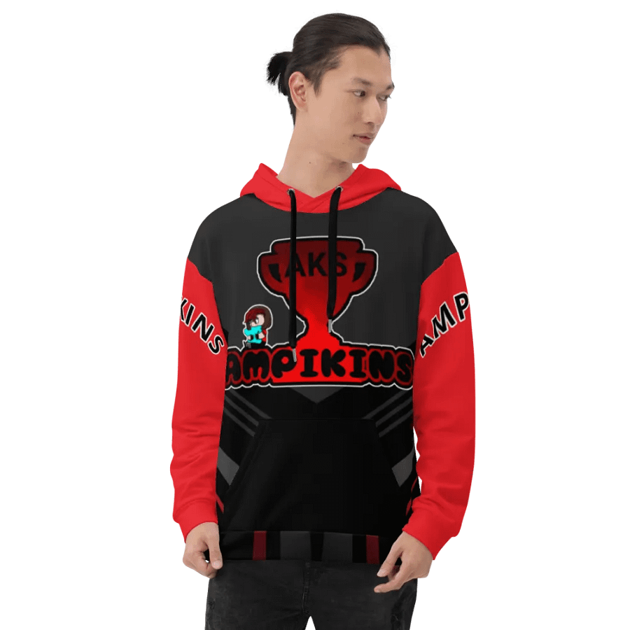 Red And Black AMPIKINS - Unisex Hoodie product image (8)