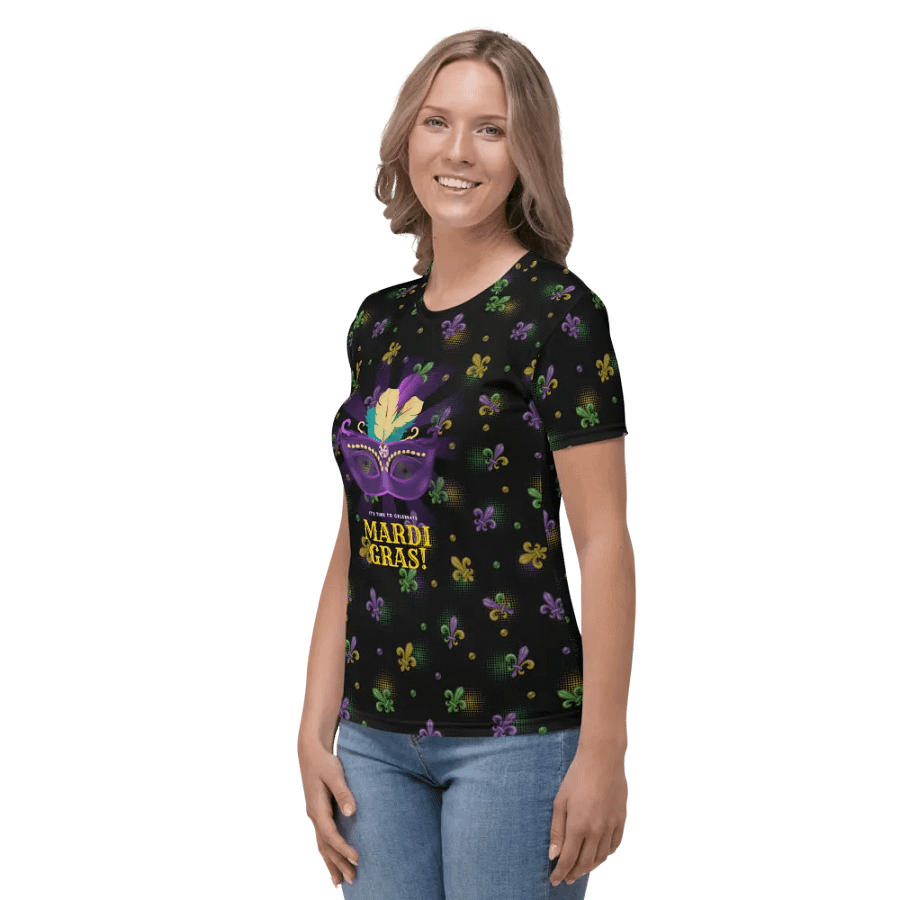 Mardi Gra All Over Print T-shirt product image (4)