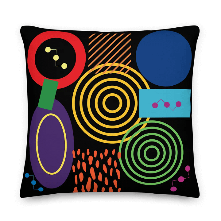 Vibrant Geometric Wonderland Premium Pillow product image (1)