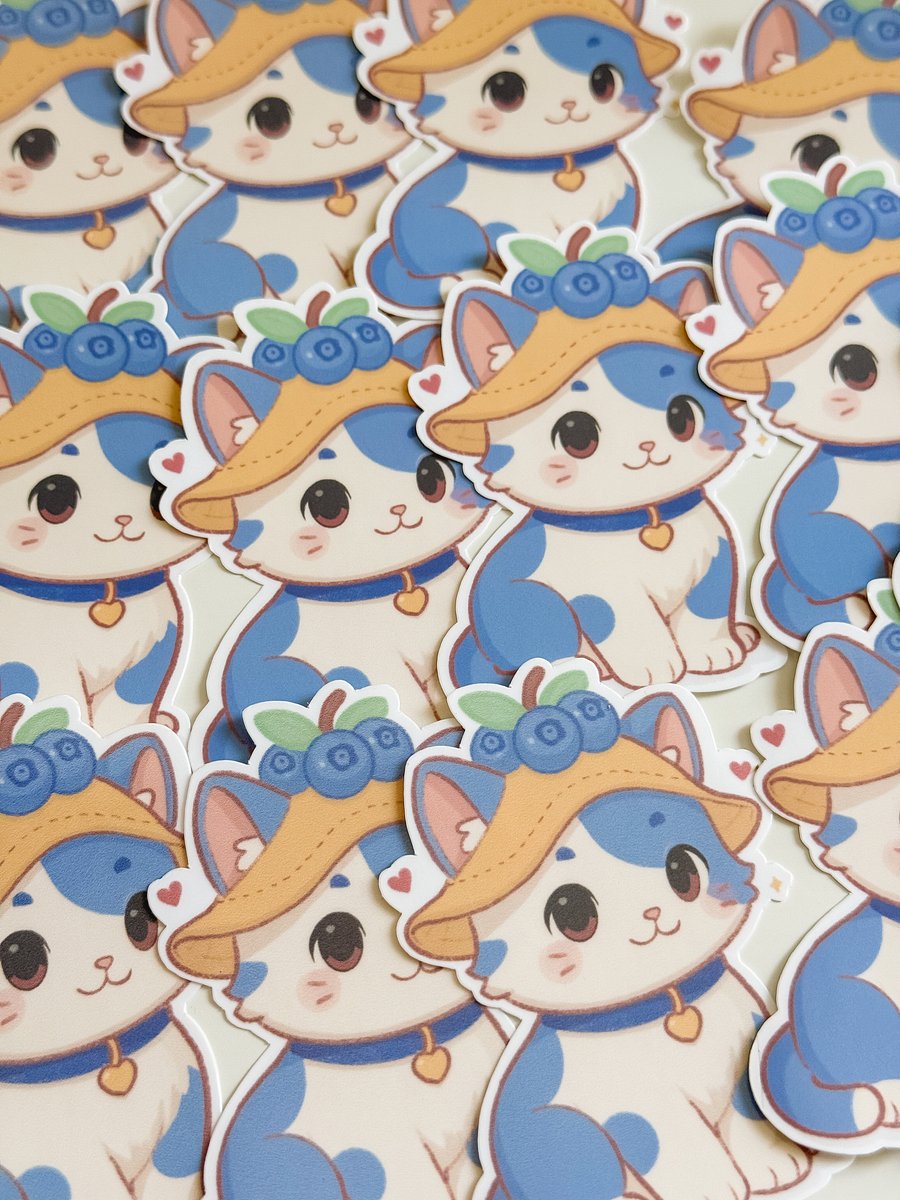 Blueberry Cat Sticker product image (4)