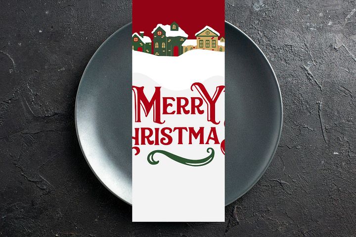 Merry Christmas Napkins, Christmas Table Decoration, Holiday decoration product image (2)