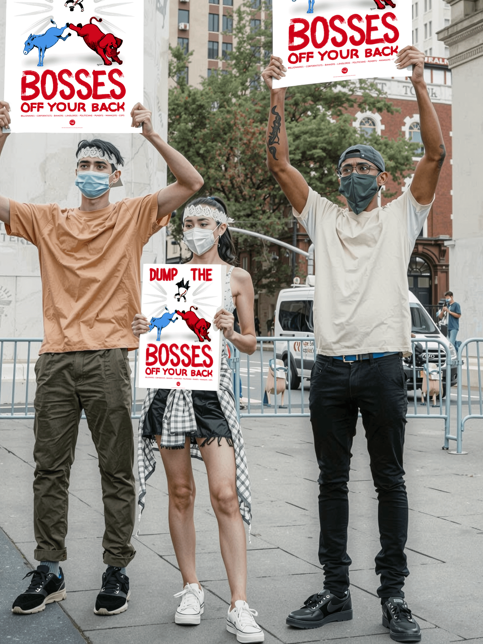 Dump The Bosses - Donkey and Elephant Solidarity product image (2)