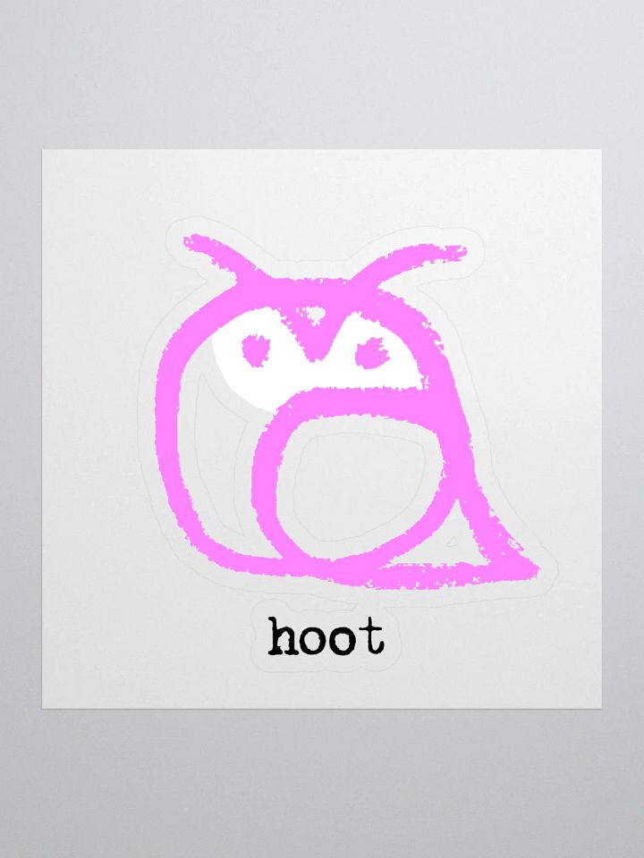 hoot sticker product image (1)