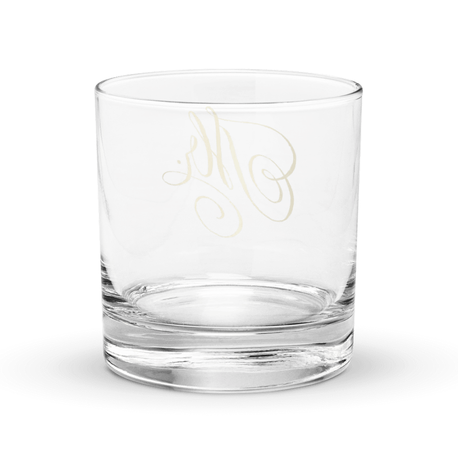 Elegant Gold 'Mr.' Rocks Glass product image (4)