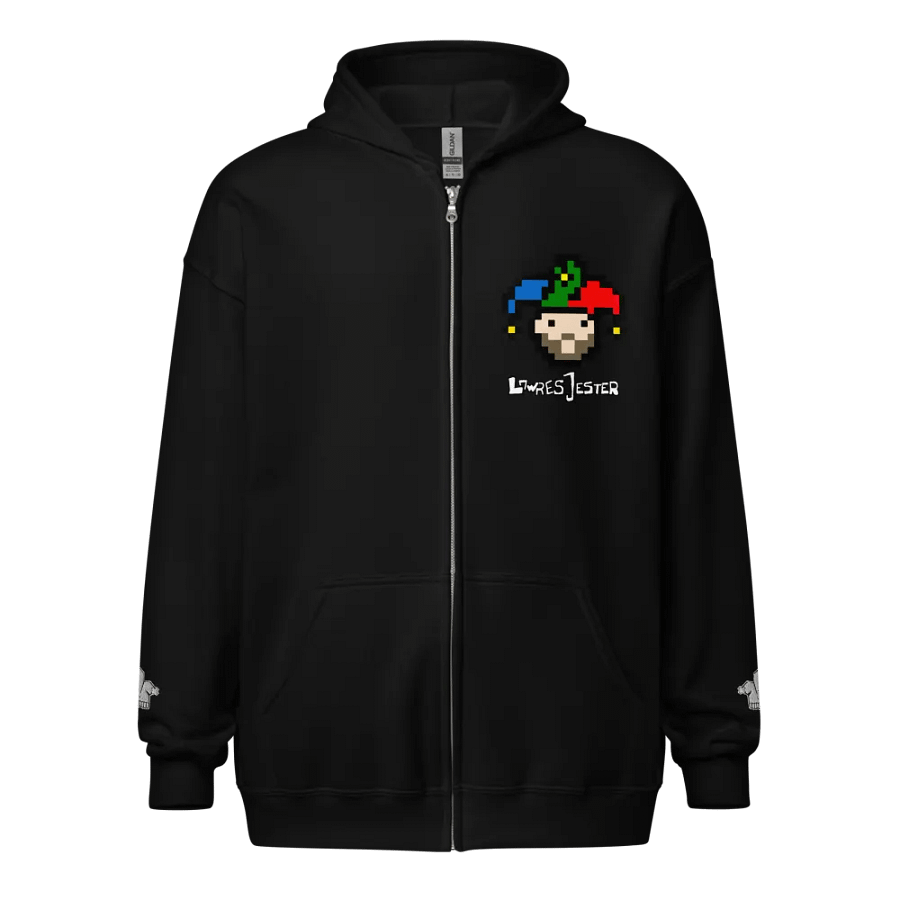 Pixelated Jester Zip Hoodie product image (1)