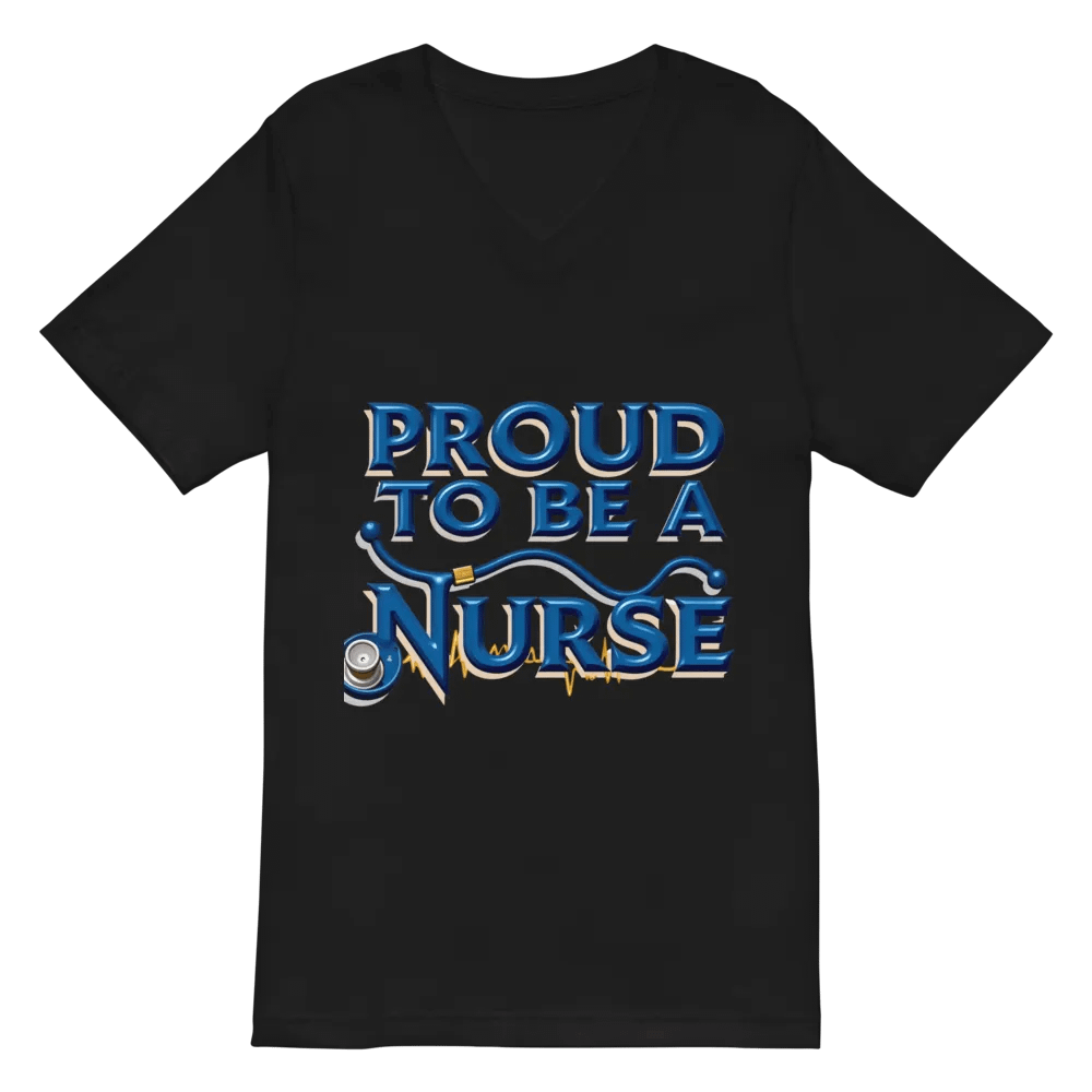 Proud Nurse Heartbeat V-Neck Tee product image (3)