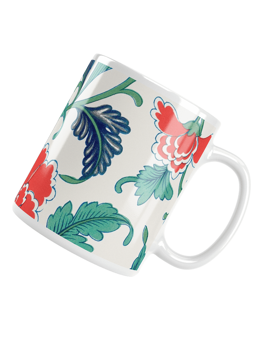 Red Floral Pattern. 11oz. Mug product image (4)