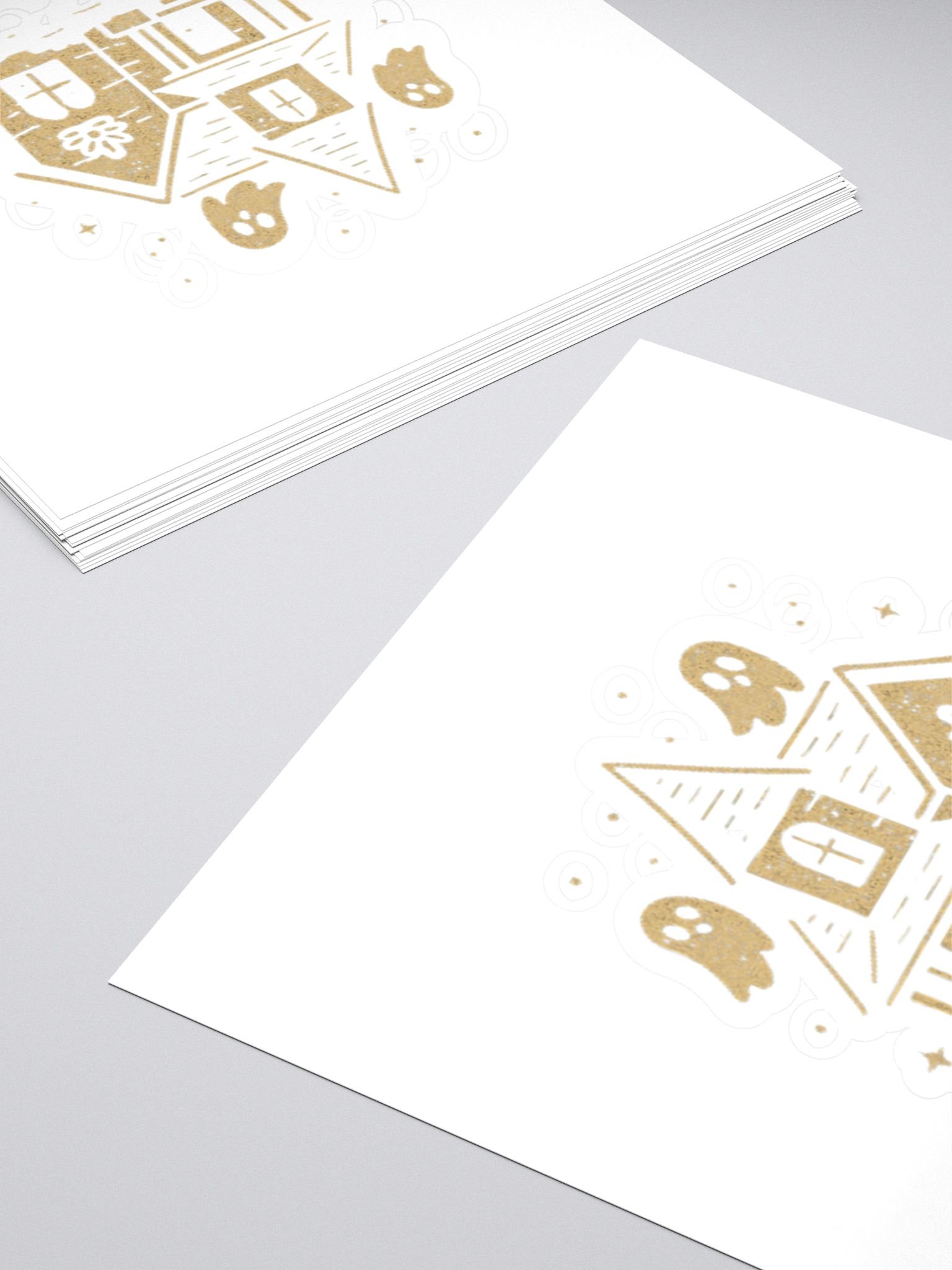 Haunted Cottage Kiss-Cut Sticker product image (4)