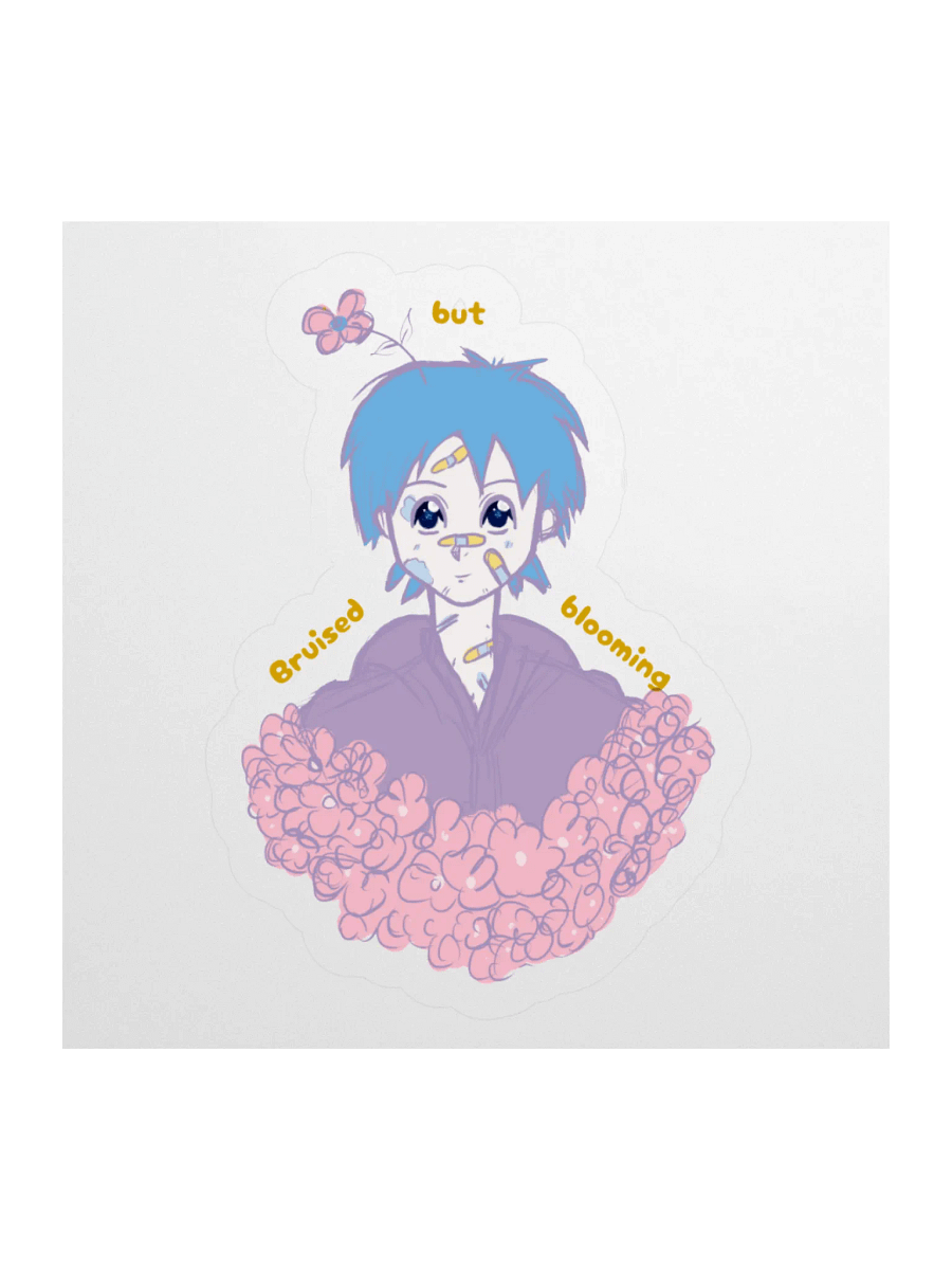 Bruised but Blooming Stickers product image (2)