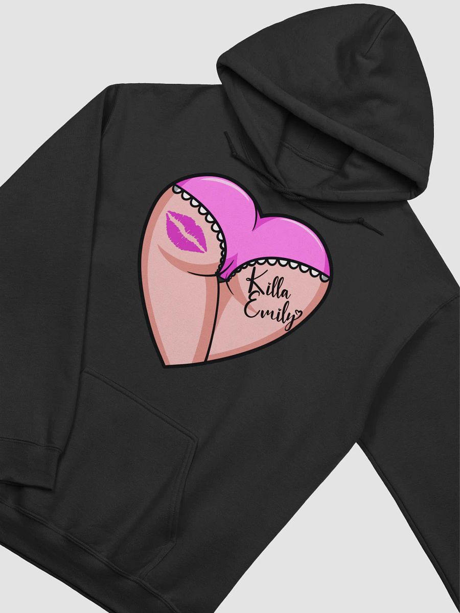 UNISEX KILLA EMILY PINK HEART BUTT LOGO HOODIE product image (3)