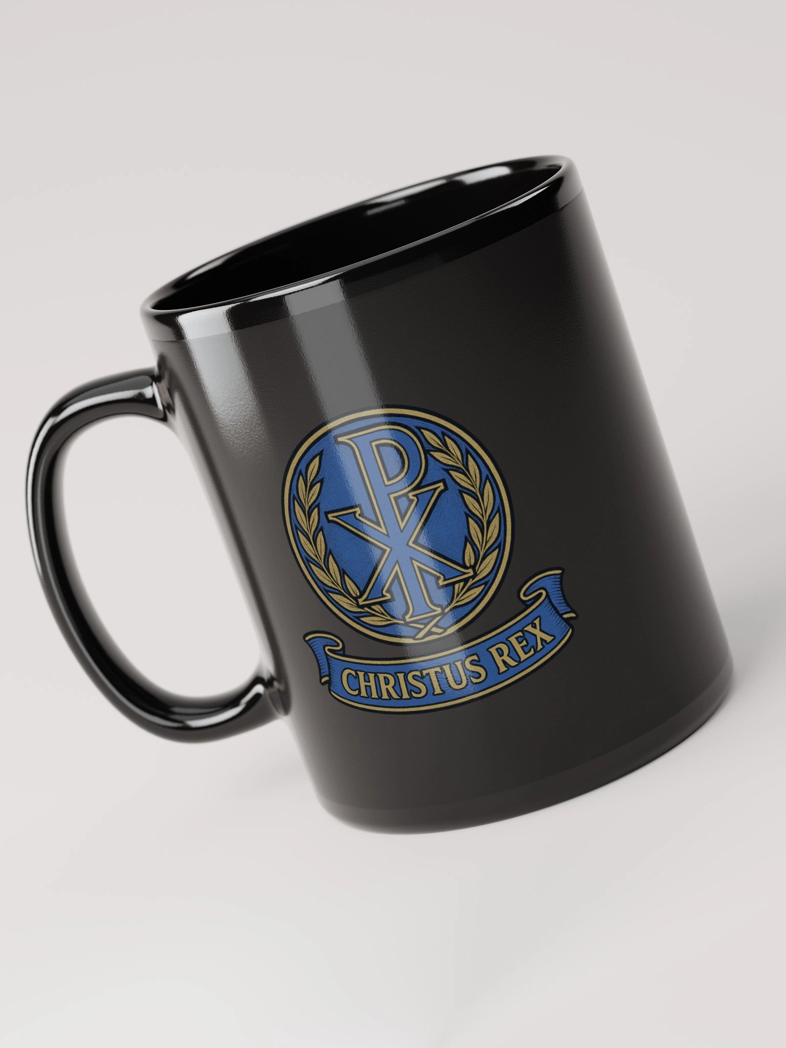 Chi-Rho mug blue product image (3)