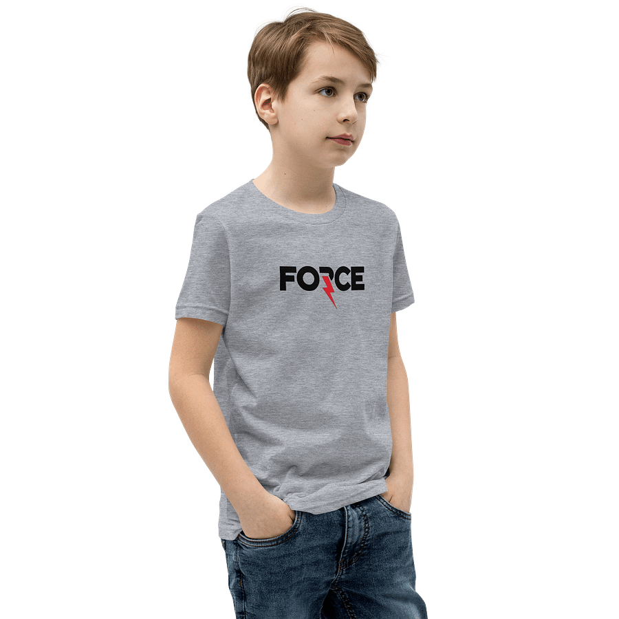 Kids Youth Short Sleeve T-Shirt Force Lettering product image (2)