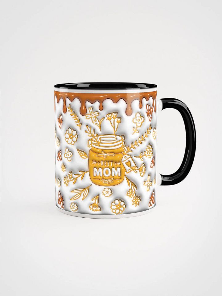 Best Mom Honey 3D Mug, mama bear honey pot mug, gift for mother product image (4)