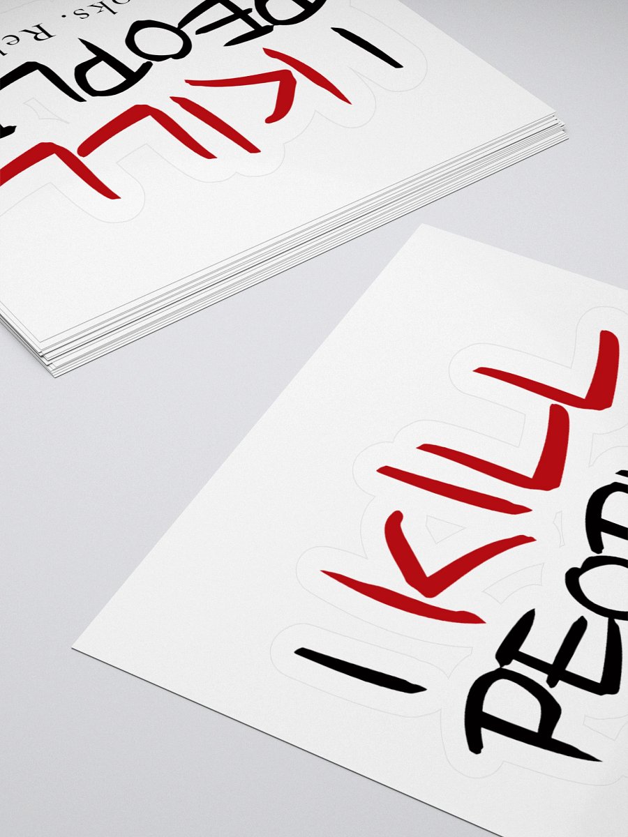 Fiendish Writer Kiss Cut Sticker product image (11)