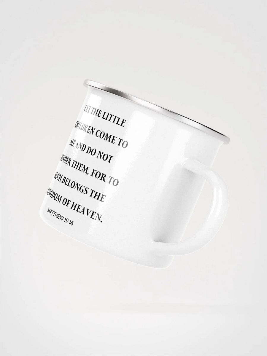 Floral godmother proposal Christian enamel mug with Bible verse - Camping gear Enamel Mug product image (6)