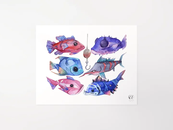 Sea of Thieves Fish Matte Poster, Landscape product image (3)