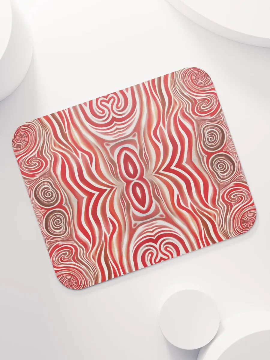 Funky Red Liquid Explosion Tie-Dye Classic Mouse Pad product image (8)