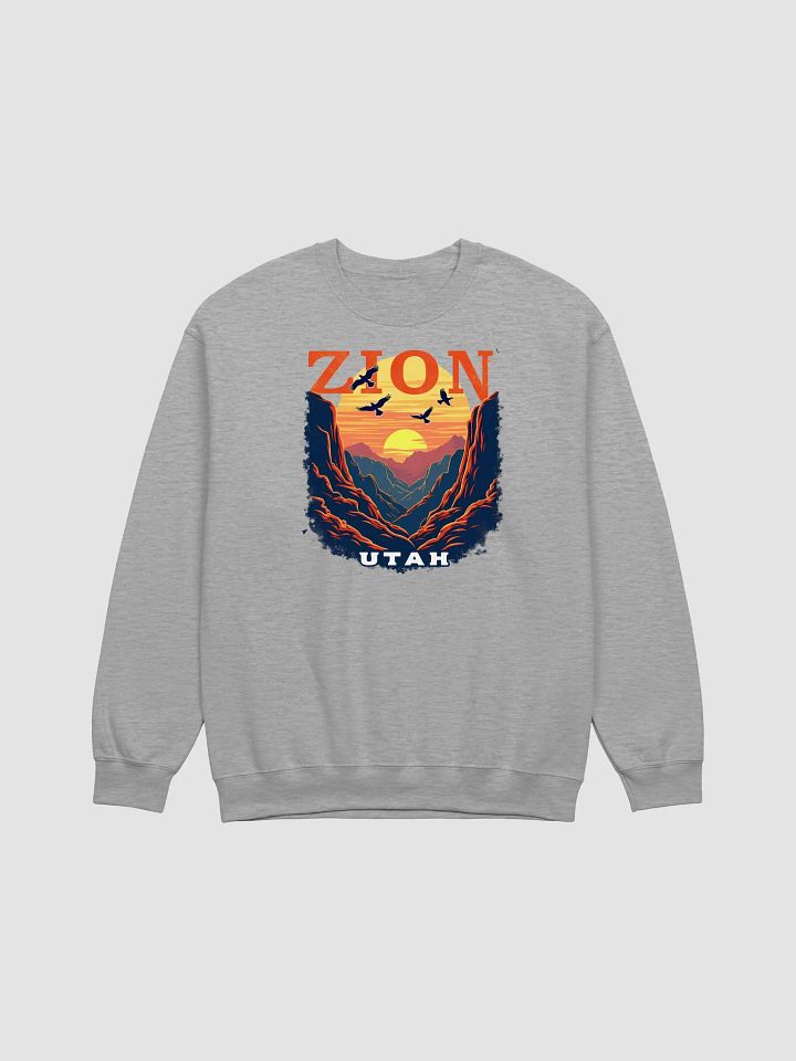 Zion Sunrise Landscape Crewneck product image (1)
