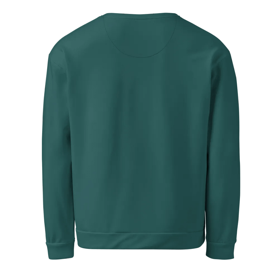 Plain Teal Green Soft Summer Unisex Recycled Polyester Heavyweight Premium Sweatshirt by Treasure Pie product image (3)