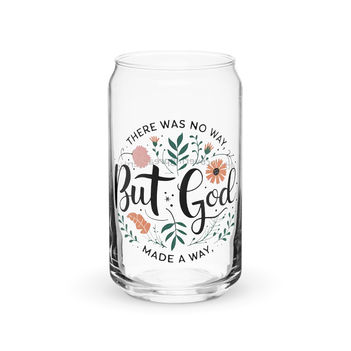 But God Can Glass Tumbler product image (1)