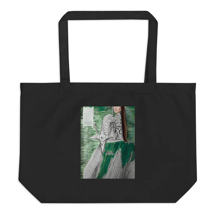 Lady green tote bag product image (1)